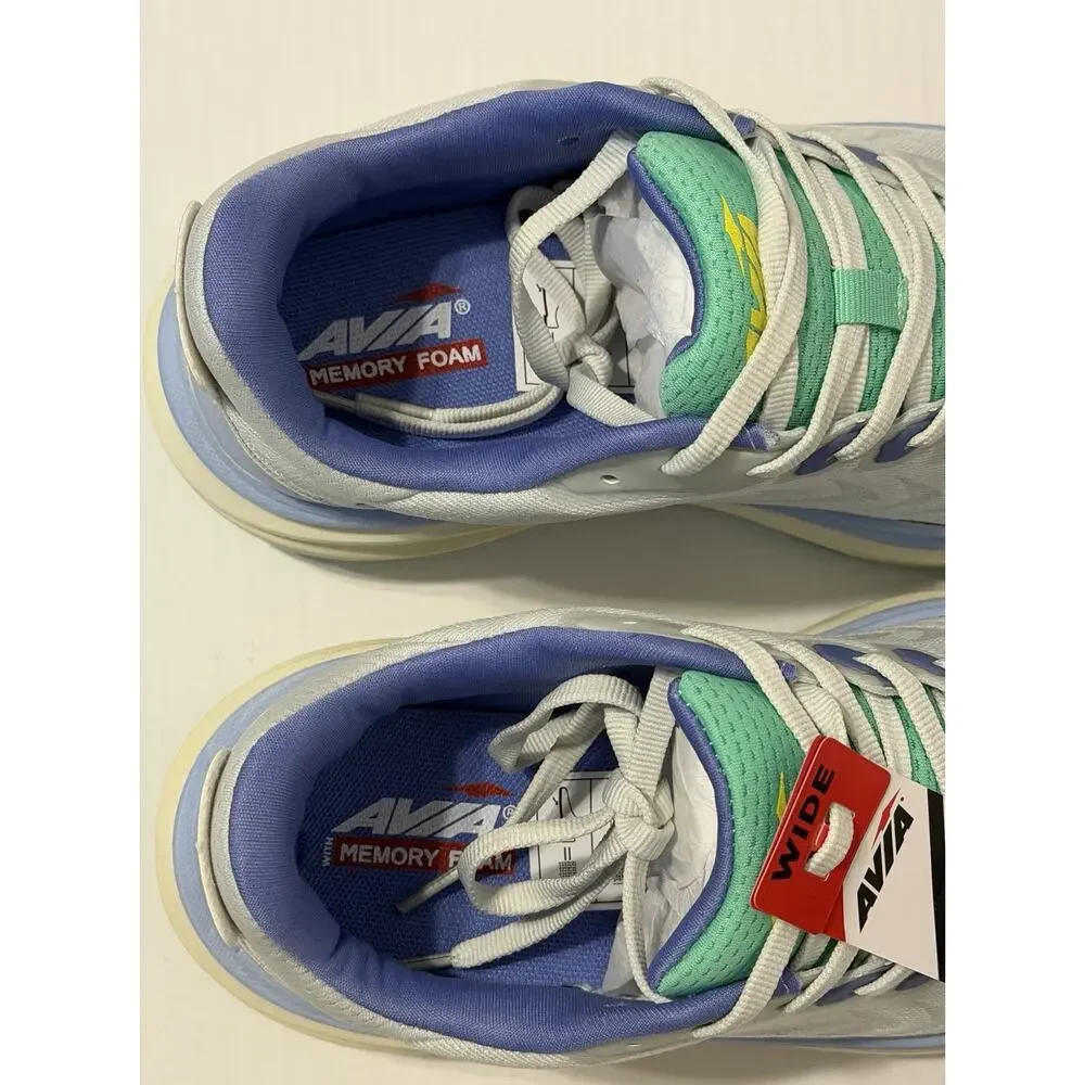 NEW Avia Avi-Move Women's Running Shoes Wide Light Blue Size 5.5 Memory Foam